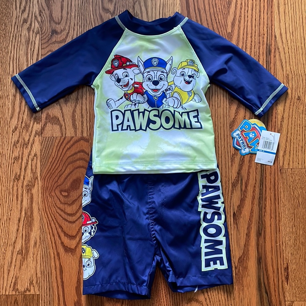 NWT Paw Patrol Toddler Bathing Suit